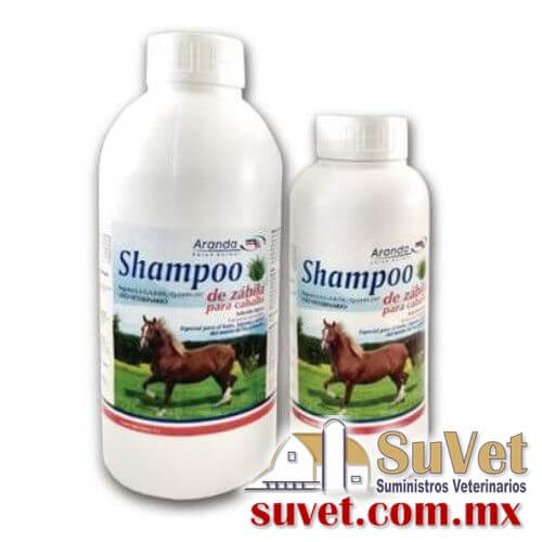 Shampoo con Zábila para caballo aroma floral frasco de 1 lt - SUVET