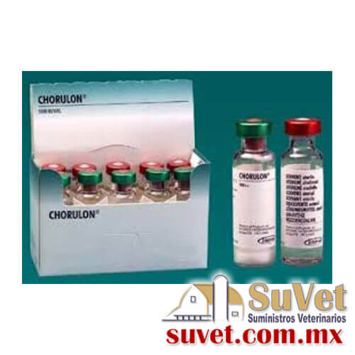 CHORULON Medicamento Controlado caja con 5 frascos de 5 ml - SUVET