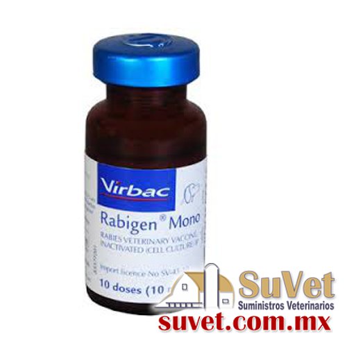 RABIGEN Mono (antirrábica) caja con 10 dosis de 1 ml - SUVET