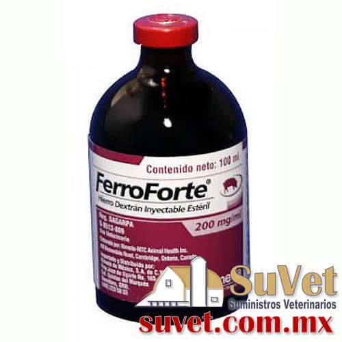 FERROFORTE (hierro 200 mg) caja con 12 frascos de 100 ml - SUVET