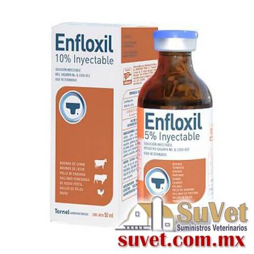 ENFLOXIL al 5%, solución inyectable frasco de 20 ml - SUVET