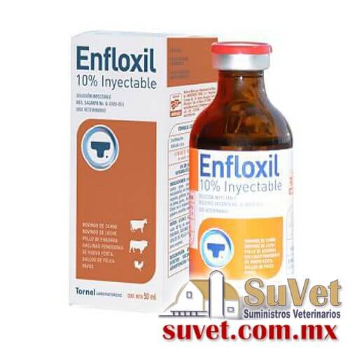 ENFLOXIL AL 10%, solución inyectable frasco de 25 ml - SUVET