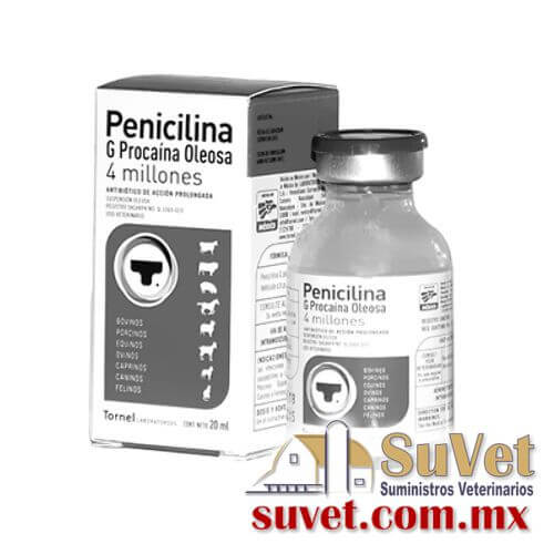 PENICILINA G. PROCAINA OLEOSA (4 millones) frasco de 20 ml - SUVET