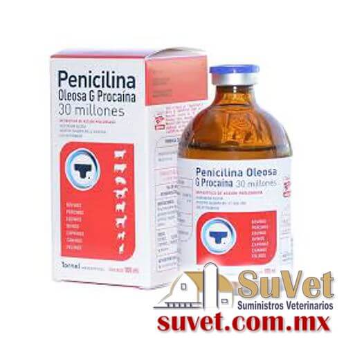 PENICILINA G. PROCAINA OLEOSA (30 millones) frasco de 100 ml - SUVET