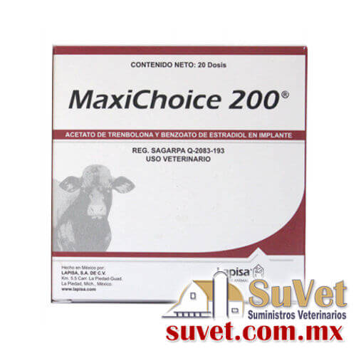 MaxiChoice implante 20 dosis caja con 2 cartuchos de 20 dosis - SUVET