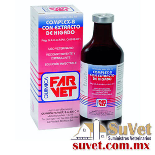 COMPLEX B CON EXTRACTO DE HÍGADO frasco de 100 ml - SUVET