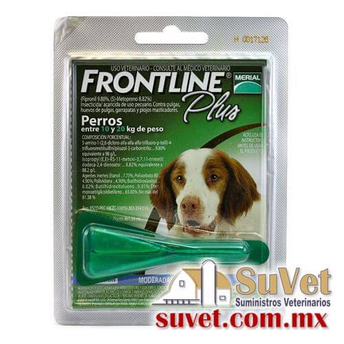 FRONTLINE Plus perro mediano 10 a 20 kg pipeta de 1.34 ml - SUVET