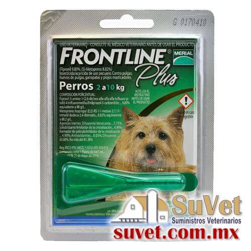 FRONTLINE Plus Perro chico 2 a 10 kg pipeta de 0.67 ml - SUVET
