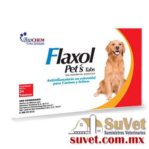 Flaxol Pets tabs caja de 24 tabletas - SUVET
