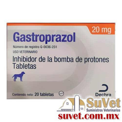 Gastroprazol  con 20 tabletas de 20 mg - SUVET