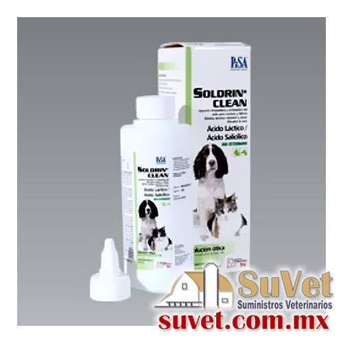 Soldrin Clean Ótico Vet frasco de 120 ml - SUVET