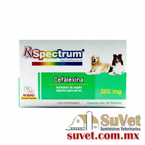 Cefalexina 300 mg caja de 20 tabletas - SUVET