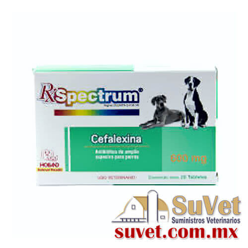 Cefalexina 600 mg caja de 20 tabletas - SUVET