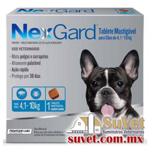 Nexgard M perro de 4 a 10 kg caja de 1 pastilla - SUVET