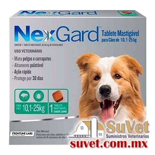 Nexgard L perro 10 a 25 kg caja de 1 pastilla - SUVET