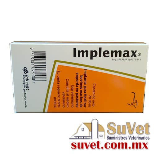 Implemax Sobre Pedido requiere receta médica cuantificada caja de 20 implantes - SUVET