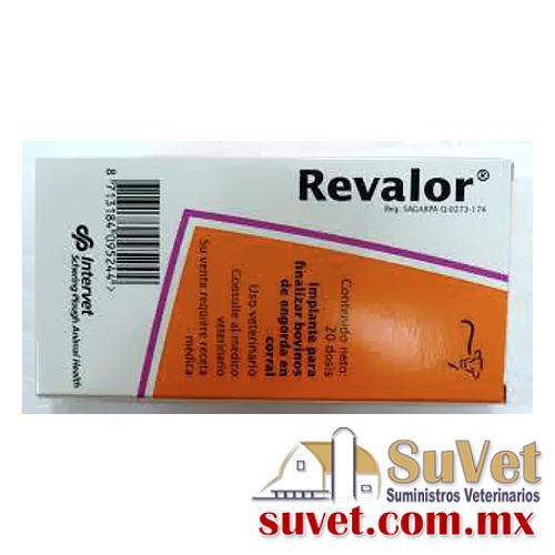 REVALOR requiere receta médica cuantificada Caja de 20 implantes - SUVET