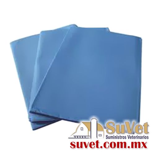 Sábanas Desechables Paquete con 10 piezas de 125 cm. x 90 cm. azul - SUVET