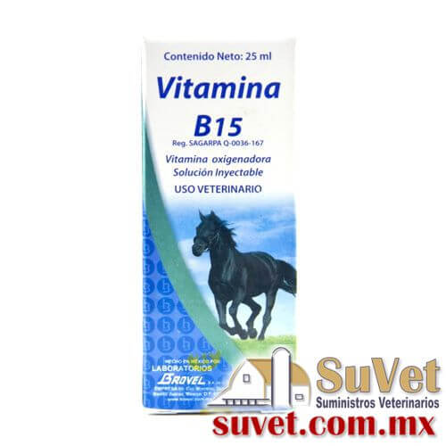 Vitamina B15 Brovel frasco de 25 ml - SUVET