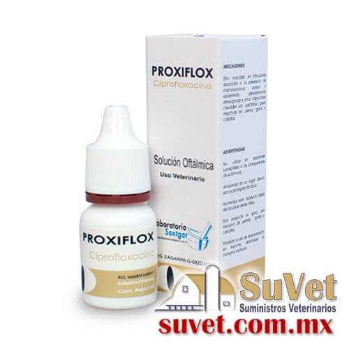 PROXIFLOX Ciprofloxacino gotero de 5 ml - SUVET