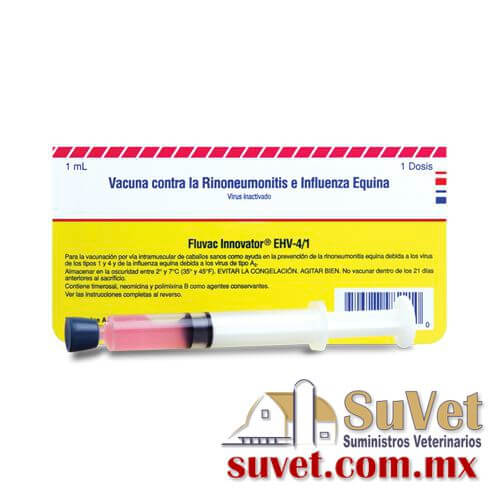 FLUVAC INNOVATOR EHV-4/1 Sobre Pedido y disponibilidad Blister con 12 jeringas de 1 dosis - SUVET