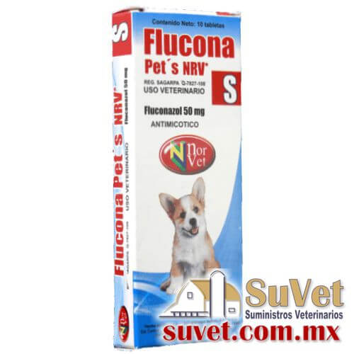 Flucona-Pet´s NRV S caja con 10 tabletas de 50 mg - SUVET