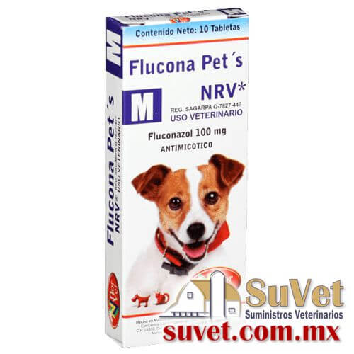 Flucona-Pet´s NRV M caja con 10 tabletas de 100 mg - SUVET
