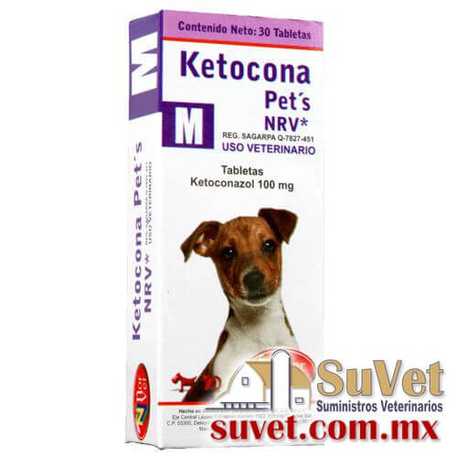 Ketocona-Pet´s NRV caja con 30 tabletas de 100 mg - SUVET