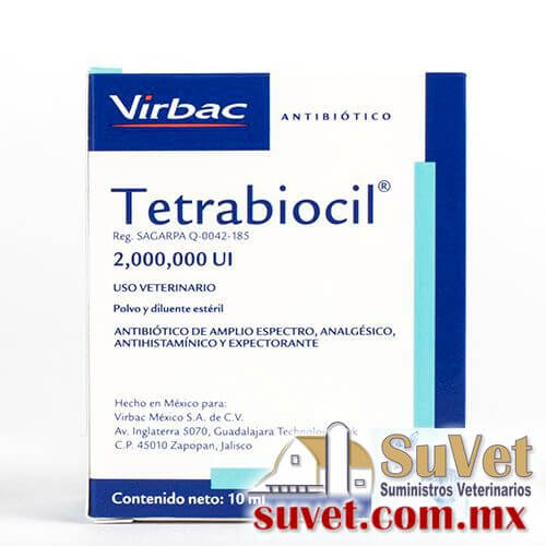 Tetrabiocil 2 M.U.I. frasco de 10 ml - SUVET