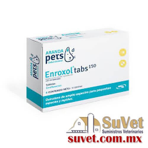 Enroxol Tabletas 150 caja con 10 tabletass de 150 mg - SUVET