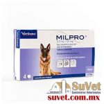 MILPRO Perro >5 Kg caja de 4 tabletas - SUVET