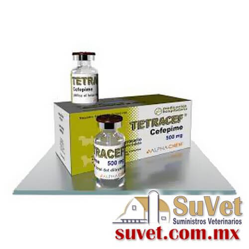 Tetracef pequeñas especies caja con 4 frasco polvos de 500 mg - SUVET