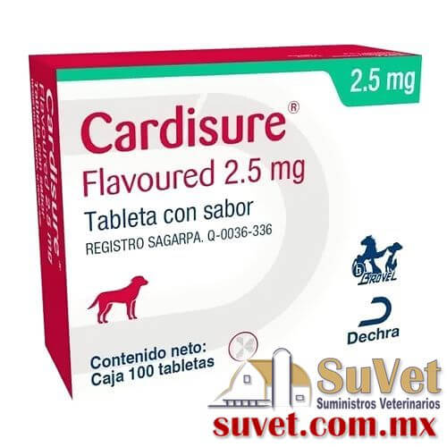 Cardisure flavoured 2.5 mg caja de 100 tabletas - SUVET