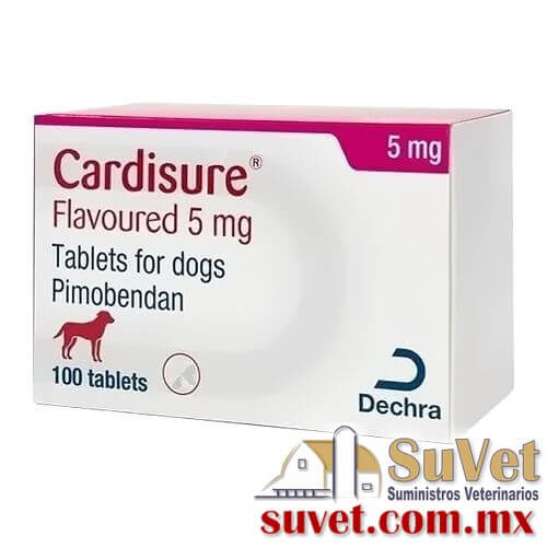 Cardisure flavoured 5 mg caja de 100 tabletas - SUVET