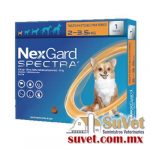 Nexgard Spectra XS 3 masticable 2 - 3.5 kg caja de 3 tabletas - SUVET