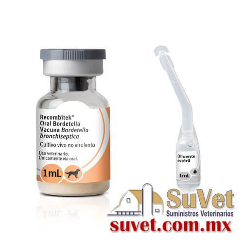 RECOMBITEK Oral Bordetella sobre pedido y disponibilidad estuche con 25 dosis de 1 ml - SUVET