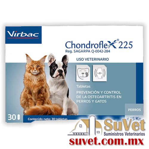 Chondroflex 225 Perros <15 kg y gatos caja de 30 tabletas - SUVET