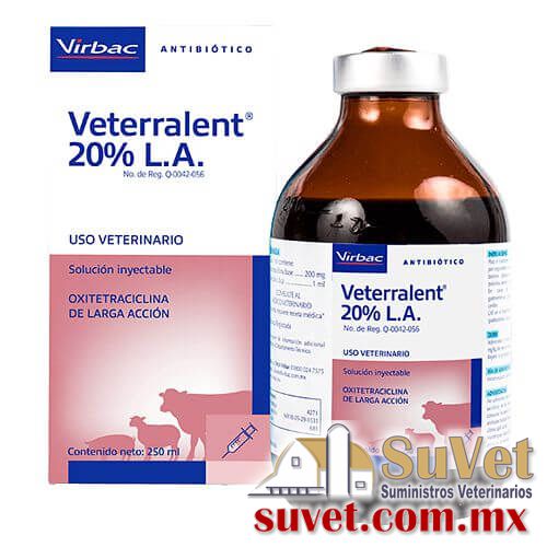 Veterralent 20% L.A. frasco de 250 ml - SUVET