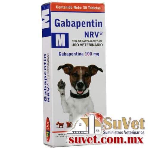 Gabapentin M NVR Requiere receta médica cuantificada caja con 30 tabletas de 100 mg - SUVET
