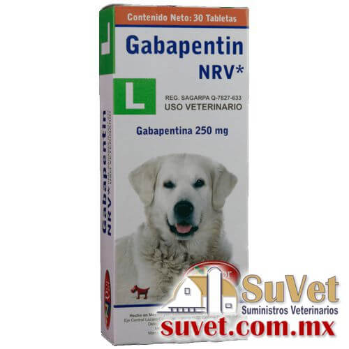 Gabapentin L NVR Requiere receta médica cuantificada caja con 30 tabletas de 250 mg - SUVET