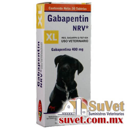 Gabapentin XL NVR Requiere receta médica cuantificada caja con 30 tabletas de 400 mg - SUVET