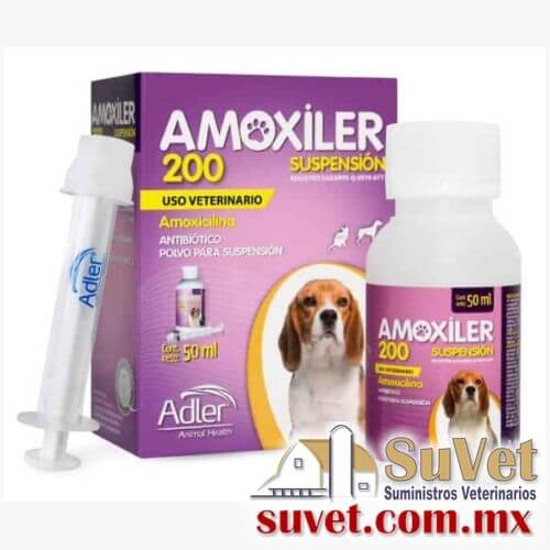 Amoxiler 200 suspensión frasco de 50 ml - SUVET