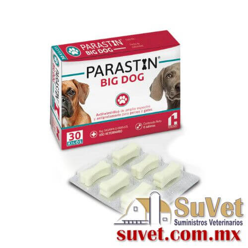 Parastin big dog (30 kg) caja de 6 tabs - SUVET