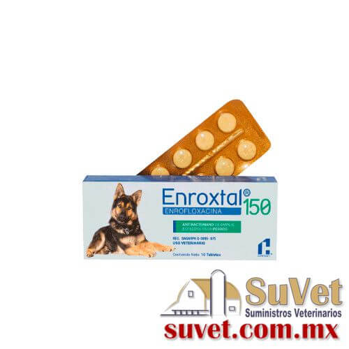 Enroxtal tabs caja con 20 tabletas de 150 mg - SUVET