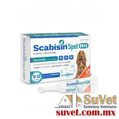 Scabisin Spot On Sol 2.0 ml c/3 VET jeringa de 2 ml - SUVET
